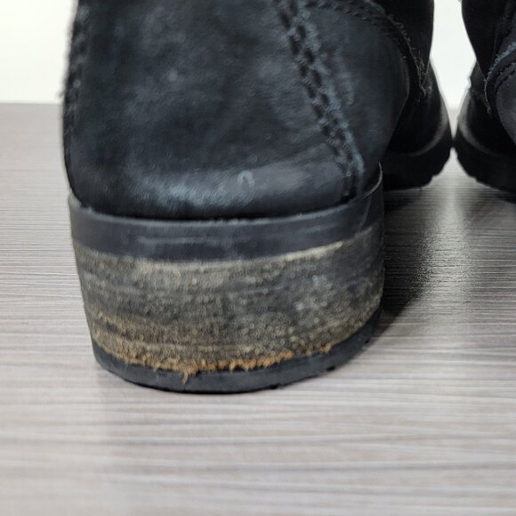 Steve Madden Gentra Lace-up Combat Boot, Black Leather, Womens Size 8.5 M - Picture 13 of 15